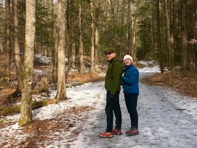 Hiking below Chesterfield Gorge